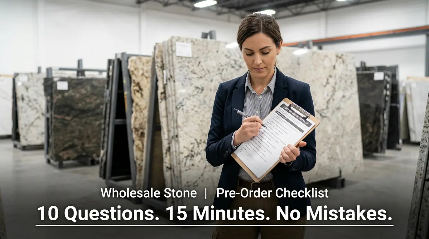 10 questions ask before placing wholesale stone order 2026 contractor checklist