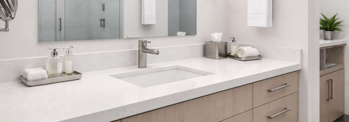 quartz countertop commercial hotel room interior wholesale contractor specification