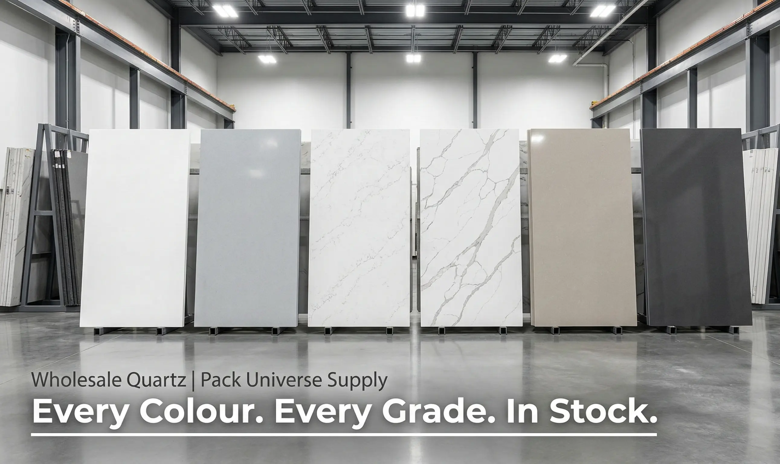 quartz slab colors grades wholesale contractor Pack Universe Supply Charleston SC