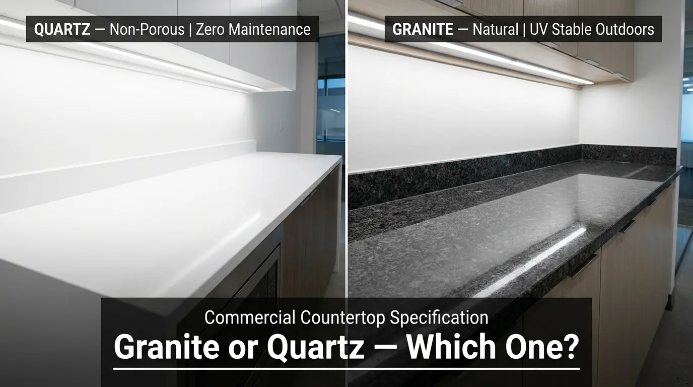 which is better commercial countertops granite or quartz 2026 contractor guide wholesale