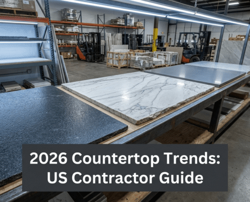 2026 countertop trends USA builders designers granite quartz quartzite contractor guide