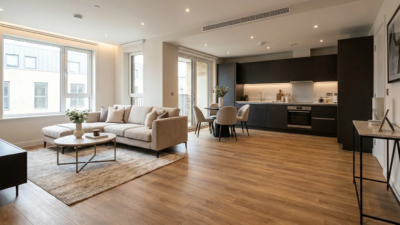 SPC flooring hotel room build-to-rent development contractor specification 2026