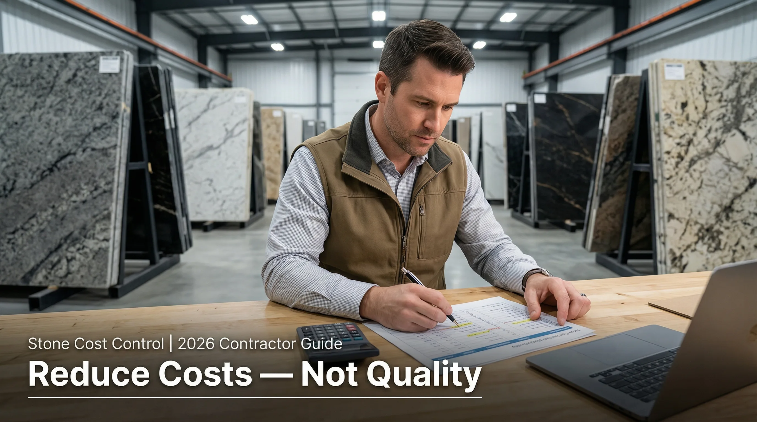 reduce stone countertop material costs without compromising quality