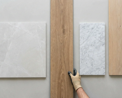 wholesale flooring materials comparison porcelain LVT hardwood stone contractor 2026