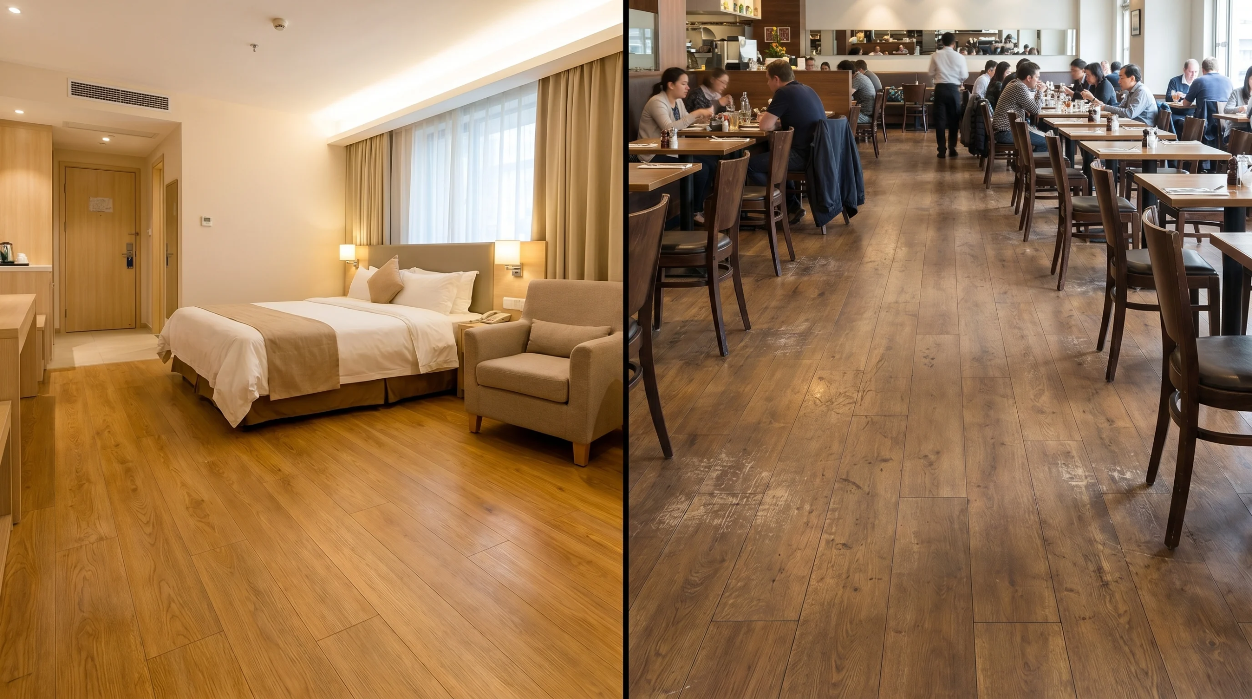 20 mil SPC hotel room 28 mil restaurant floor commercial wear layer specification 2026