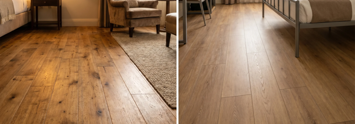 engineered hardwood vs SPC commercial flooring application specification decision 2026