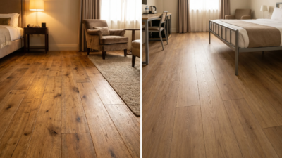 engineered hardwood vs SPC commercial flooring application specification decision 2026