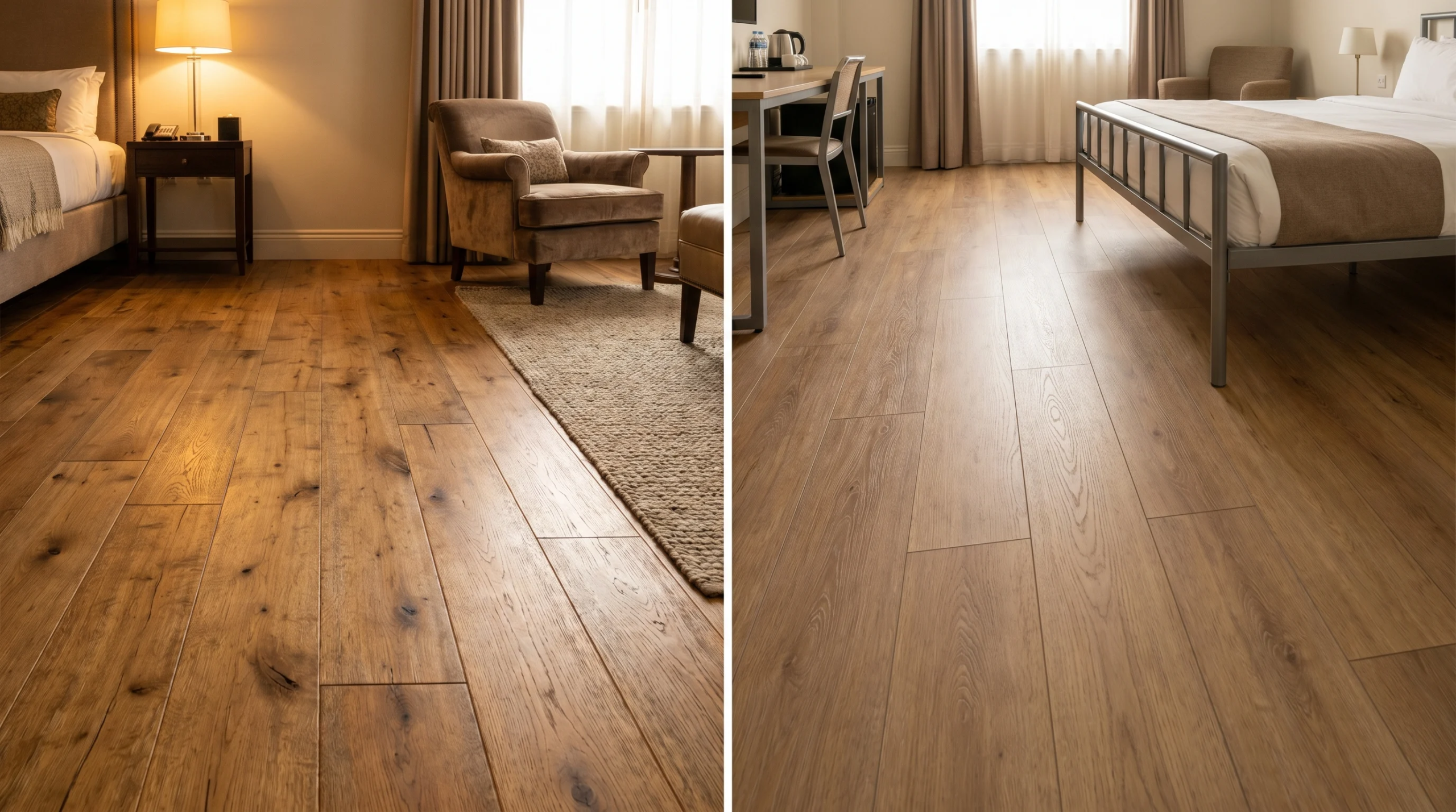 engineered hardwood vs SPC commercial flooring application specification decision 2026