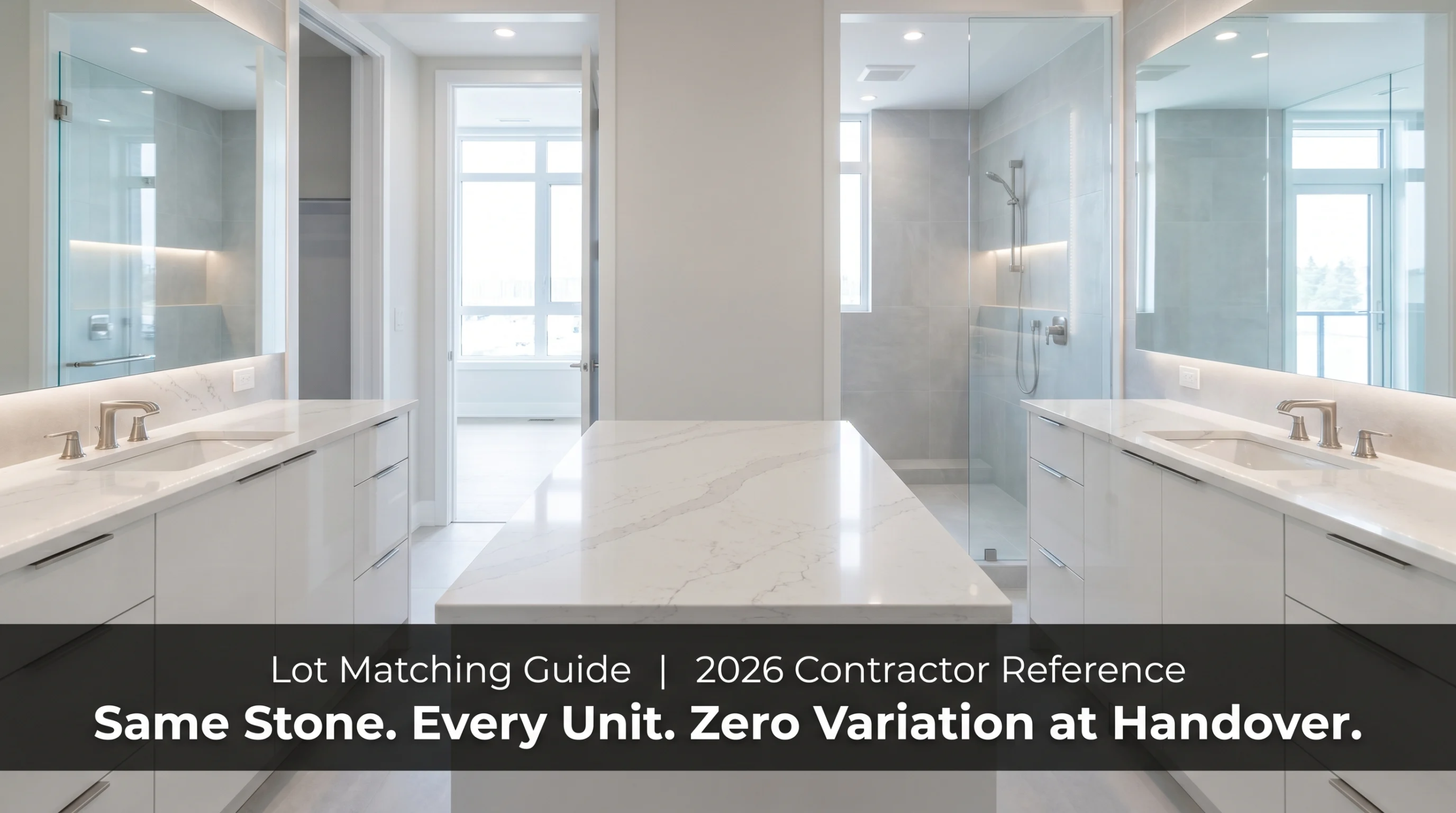 why lot matching matters multi-unit stone projects 2026 contractor developer wholesale