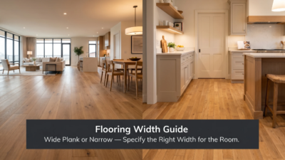 wide plank vs narrow plank flooring contractor specification guide 2026